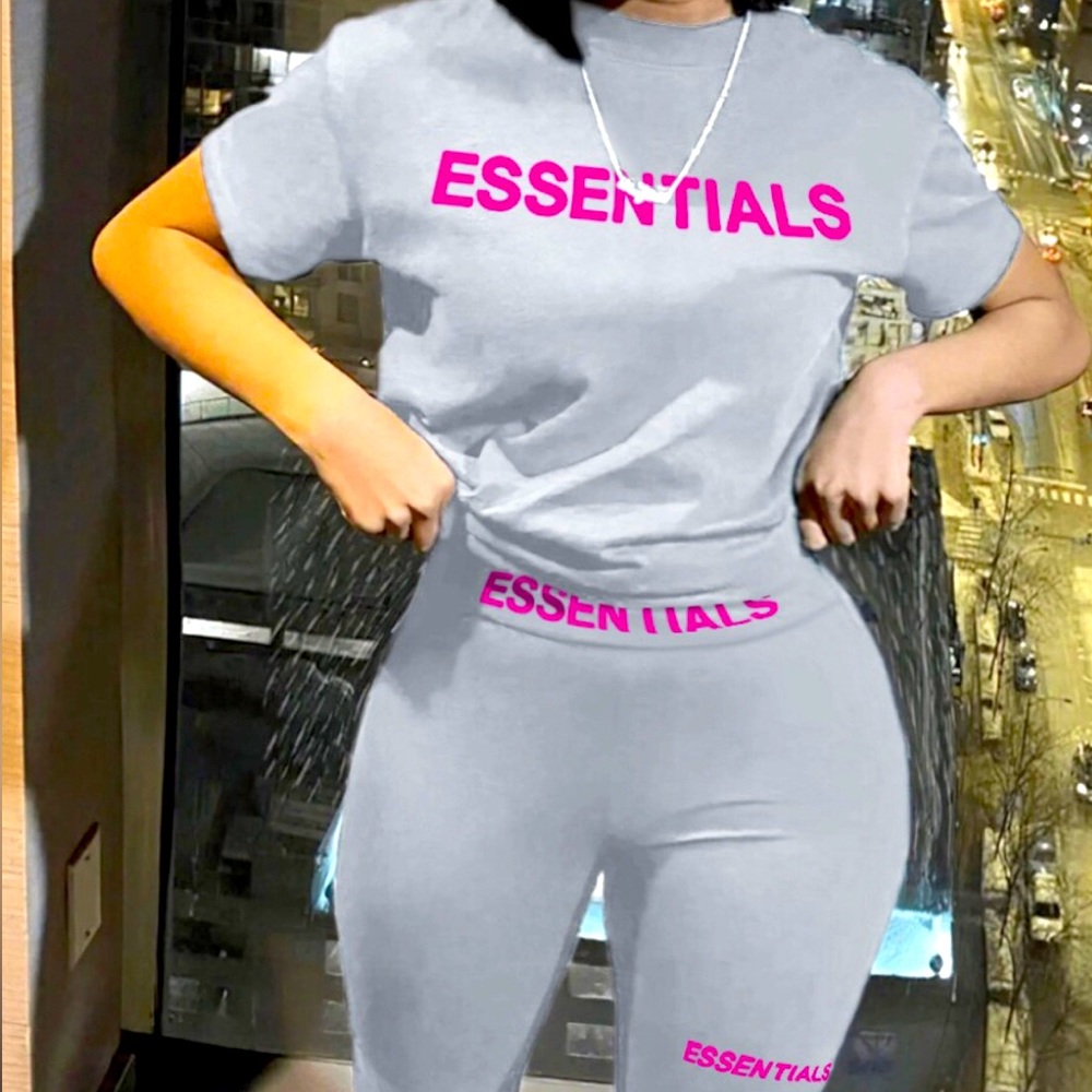 Two piece stretch pants set
